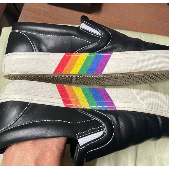 Burberry Thompson Leather Slip On Sneakers, Size 38.5 - Picture 7 of 7